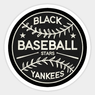 Defunct New York Black Yankees Baseball Team Sticker